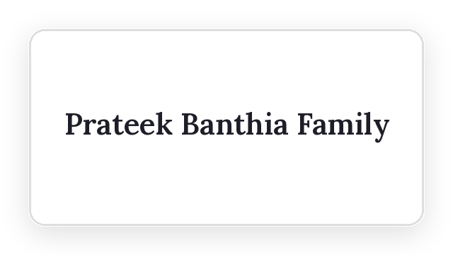 Prateek_Banthia_Family